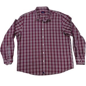UNTUCKit Shirt Mens XXL Chevalier‎ WF Long Sleeve Plaid Wrinkle Free Button Up